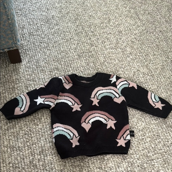 Kids Rainbow Patterned Sweater - HUX 6-12 months - Picture 1 of 4